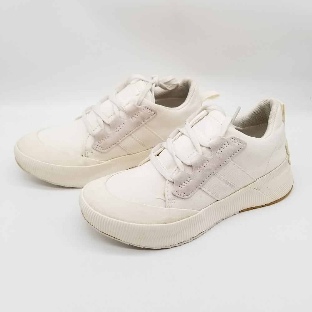 Sorel Women's Out N About III Low Sneaker Sz 7 White Waterproof Casual Outdoor